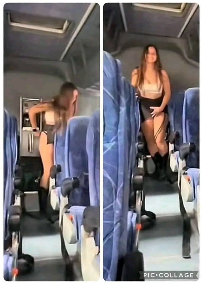 ✈️😱 This Girl Was Caught Mid-Flight Doing Something Totally Unexpected… And It Went Viral!