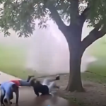⚡😱 TERRIFYING MOMENT: Lightning Strikes Four Men Under a Tree — One Miraculously Survives 🙏🌩️