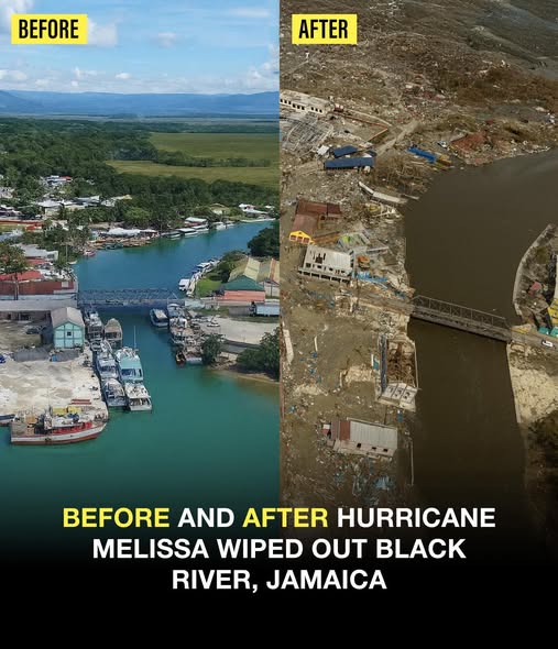🌪️ BREAKING: “The Entire Town Is Gone” — Hurricane Melissa Wipes Out Black River, Jamaica 🇯🇲💔